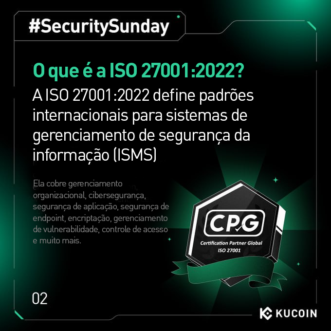 KuCoinPortugues's tweet photo. 🚨 #KuCoin conquista a certificação #ISO27001:2022 — Aprimorando a segurança na #Web3
Este marco aprimora a proteção de dados, fortalece a confiança global e apoia o #TrustProject de US$ 2 bilhões, impulsionando maior transparência e segurança em todo o ecossistema de #criptomoedas.
👉 Saiba mais: https://t.co/RT8NpZBrs8
Não tem conta na #KuCoin? Registre-se aqui 👉 https://t.co/fcJBfZNTay!