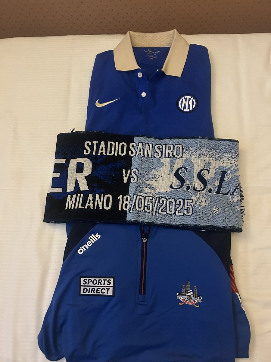 Heading for the San Siro for this evenings game ,but wishing all in <a href="/OfficialCorkGAA/">Cork GAA</a> the best of luck today also . 🔵⚫️ / 🔴⚪️