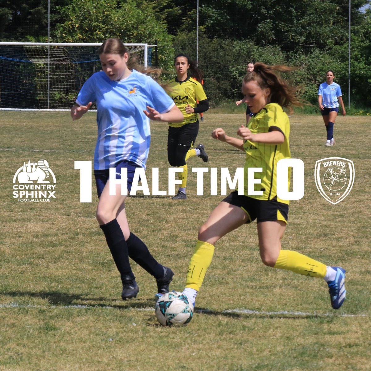 Despite a positive finish to the first 45, we find ourselves behind at the interval ⏸️

#BAFC #BAWFC

🔵⚪ 1-0 🟡⚫