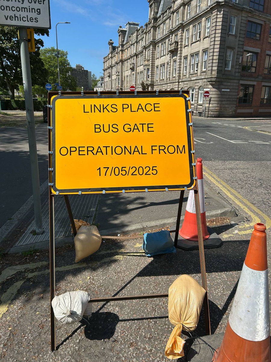 The bus gate cameras on Links Place are active again now that Duncan Place is open to traffic once more. Don’t get caught out!