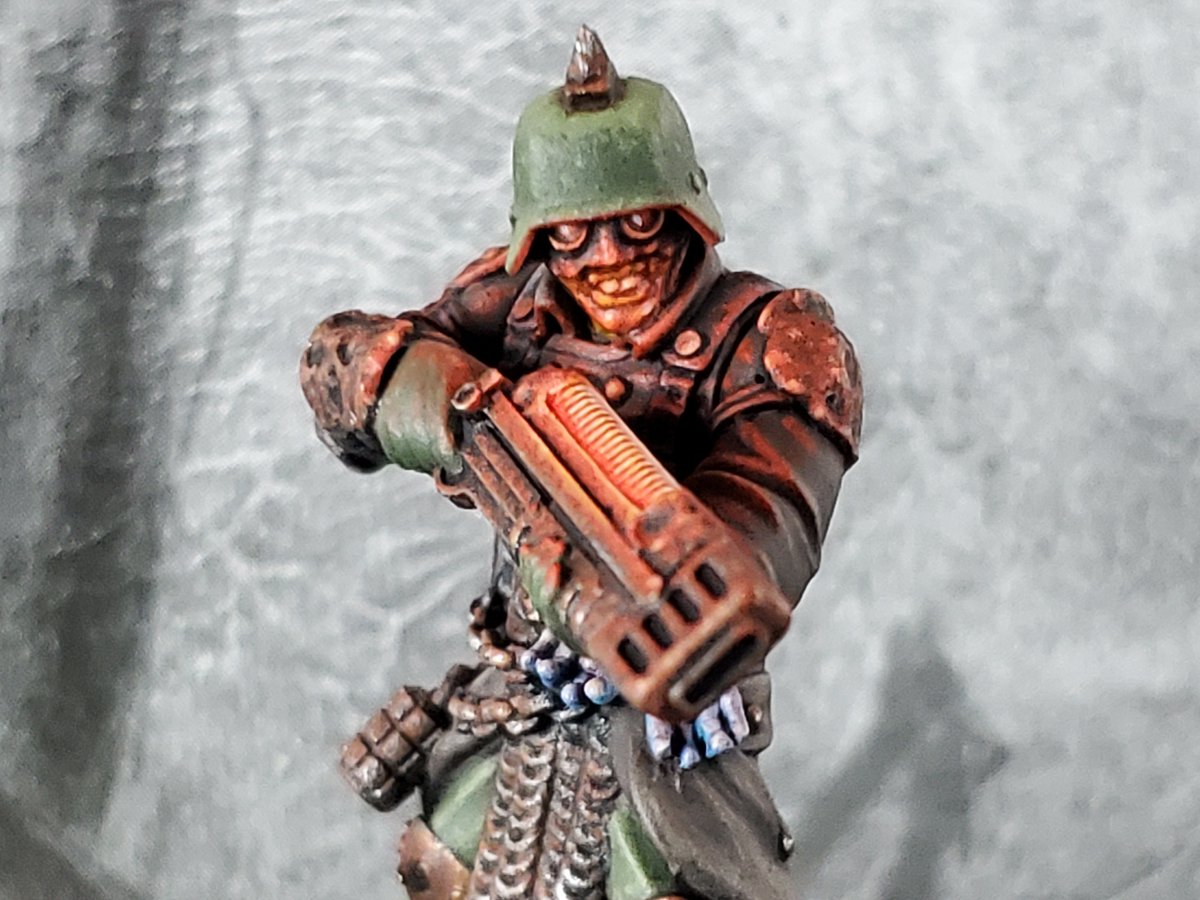 flatulatingflap's tweet image. Still trying to teach my cultists to act like poxwalkers. #warhammer40k #deathguard #warhammercommunity #miniaturepainting