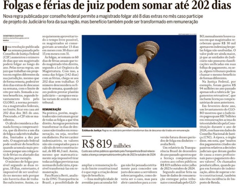 não tem a menor condição de falar de ajuste fiscal ou taxação dos ricos sem resolver isso