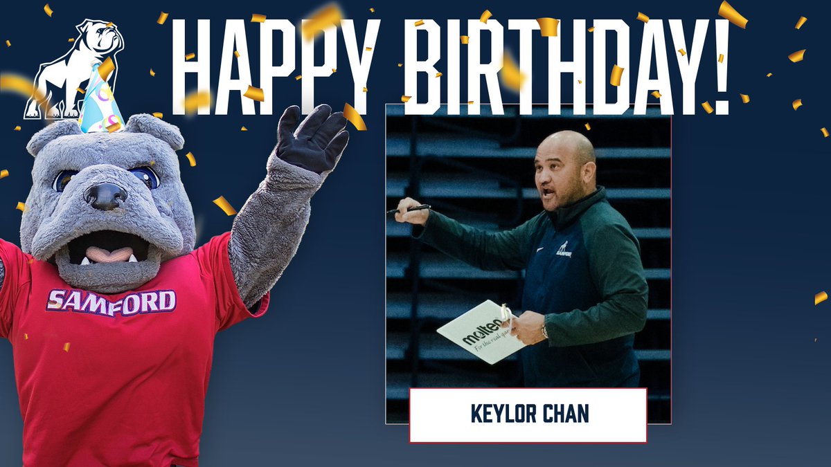 SamfordVB's tweet image. Happy Birthday to our Head Coach Keylor Chan‼️ 🎂
#BeABetterBulldog | #AllForSAMford
