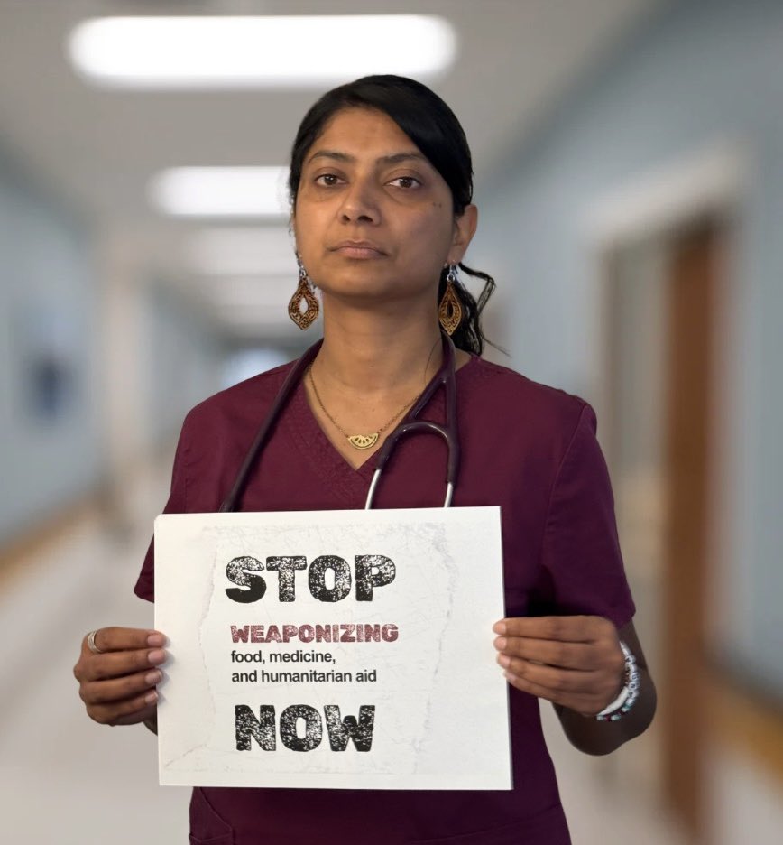 I stand in solidarity with Palestinians &amp; demand 🇮🇱 STOP WEAPONIZING HUMANITARIAN AID! #StopNOW

No food, fuel, medicine or supplies have been allowed into Gaza since Mar 2. 

We urge governments, the <a href="/UN/">United Nations</a>, NGOs, medical orgs, &amp; advocates to join us. 
 
Stop the genocide. 
#Free🇵🇸