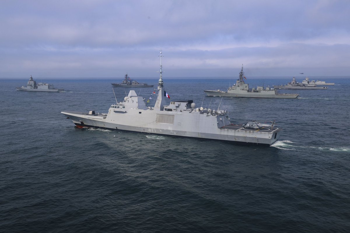 EtatMajorFR's tweet image. Unité en mer ⚓️

Projection des forces maritimes de l’Alliance lors de l’exercice #FormidableShield25.

Renforcer notre interopérabilité pour prévenir et neutraliser toute menace. 👊