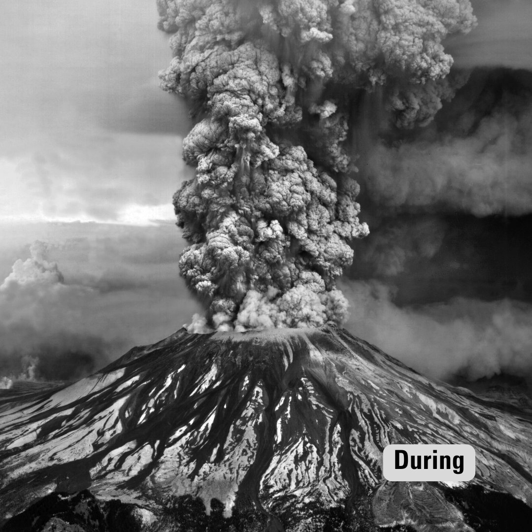 USGS's tweet photo. 🌋 Today marks 45 years since the dramatic May 18, 1980 eruption of Mount St. Helens—an event that reshaped the mountain and how we study and prepare for volcanic hazards worldwide. https://t.co/wCgIu67sT4 https://t.co/KmLvoVgnzS