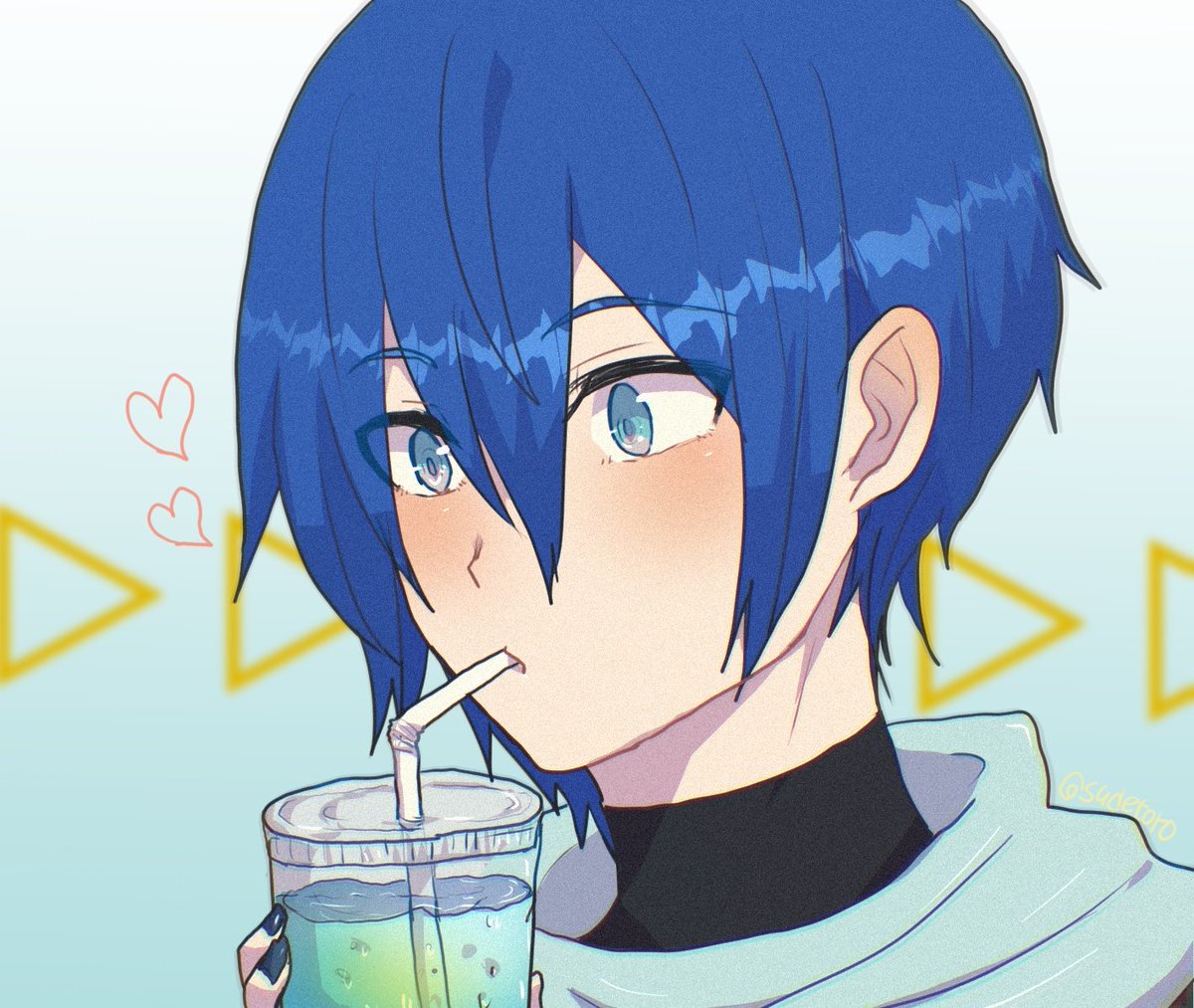 sudetoro's tweet image. 🤖兄さんの場合冷却用ドリンクとか飲んでると◯