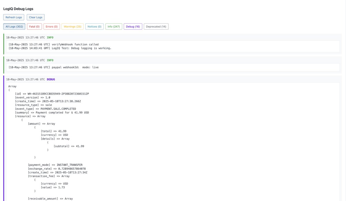 EliasAkm's tweet image. A debug plugin, especially for parsing complex logged data. Made for my own need, it is now available in  wordpress.org/plugins/log-iq/ #debugging #developer_tools #HappyDebugging