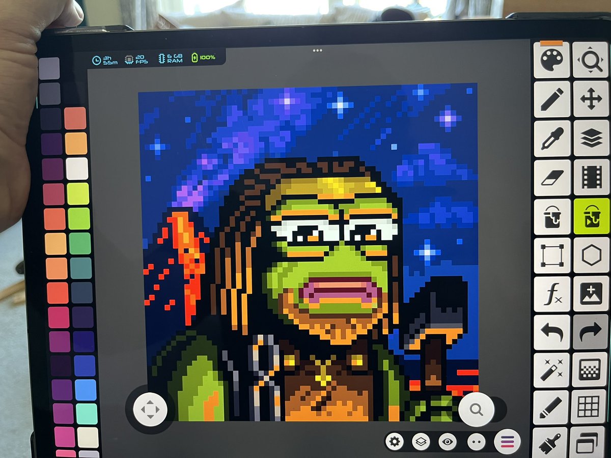 Sunday pixel pushing on a Swordinal for the OG <a href="/SirOrdilot/">Ordilot</a> 
Thank you for the commission and the great idea to add Hephaestus to this  handcrafted collection of Sword wielding warriors. 
A divine weapon smith was just what the doctor ordered.