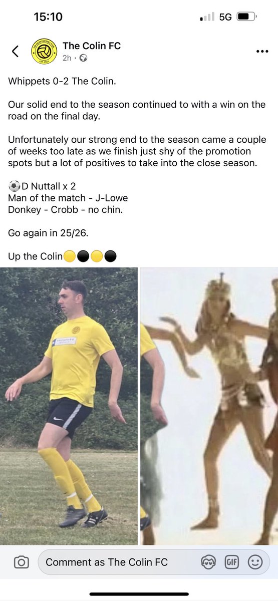 Regrettably, match report - Steel City Whippets (a)