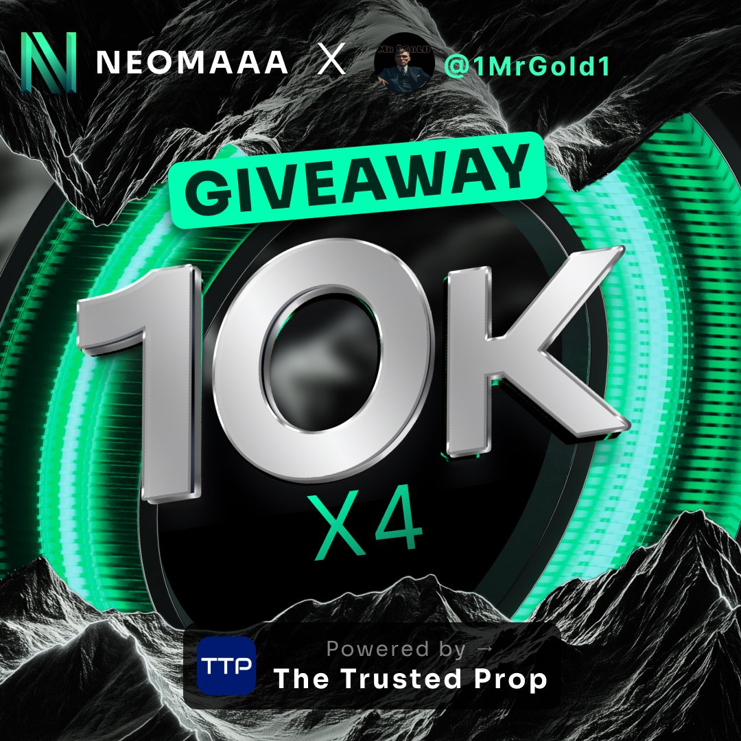 - ππ« $ππ¨π₯ππ
(@1mrgold1) on Twitter photo -πGIVEAWAY ALERTπ
In collaboration with @thetrustedprop, I will be giving out a 4 X $10K evaluation account to 4 random followers.
Criteria to win;
1οΈβ£Follow: neomaaafunds , @thetrustedprop || <a href="/diegobullish/">Diego :)</a> ||<a href="/angelforexdz/">Γngel Ortega | CEO NeomAAA Funds</a> || <a href="/1MrGold1/">- ππ« $ππ¨π₯ππ
</a>
2οΈβ£Like β₯οΈ shareβ»οΈ and tag 3 traders
4. -πGIVEAWAY ALERTπ
In collaboration with @thetrustedprop, I will be giving out a 4 X $10K evaluation account to 4 random followers.
Criteria to win;
1οΈβ£Follow: neomaaafunds , @thetrustedprop || <a href="/diegobullish/">Diego :)</a> ||<a href="/angelforexdz/">Γngel Ortega | CEO NeomAAA Funds</a> || <a href="/1MrGold1/">- ππ« $ππ¨π₯ππ
</a>
2οΈβ£Like β₯οΈ shareβ»οΈ and tag 3 traders
4.
