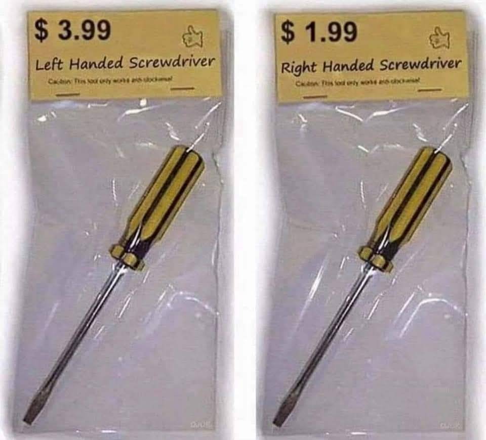 WatchDegenerate's tweet image. Discrimination lads 😂What if I'm ambidextrous but also indecisive, do I buy both? #decisions #dexterity #tools