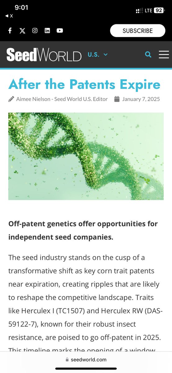 This  coming about in 2026 for off patent GT corn-

Just know this chapter is being written as we speak in real time 

NO ONE else in the industry other than RedLineHybrids can say they will have 70 k units of seed to sell in 26 

Neither Peter or Colin make any claims