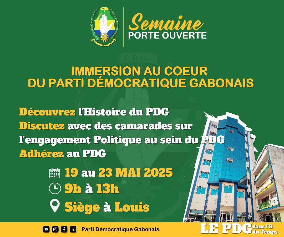 Parti Démocratique Gabonais (PDG) tweet media