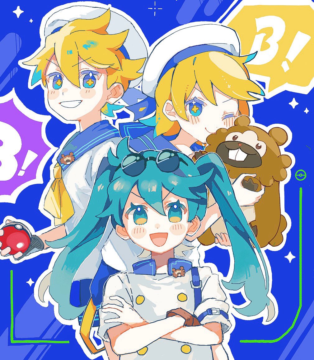 3_lm_'s tweet photo. われら　ビッパだん！　 #ポケミク https://t.co/cMWoNXxjXL