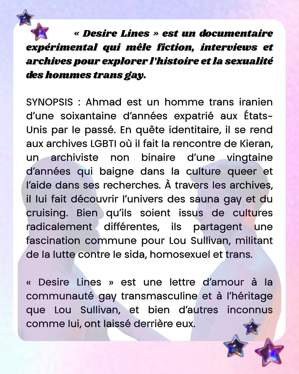 TransFagTrad's tweet photo. Plus d’infos sur « Desire Lines » : https://t.co/Zd3HHX0q19