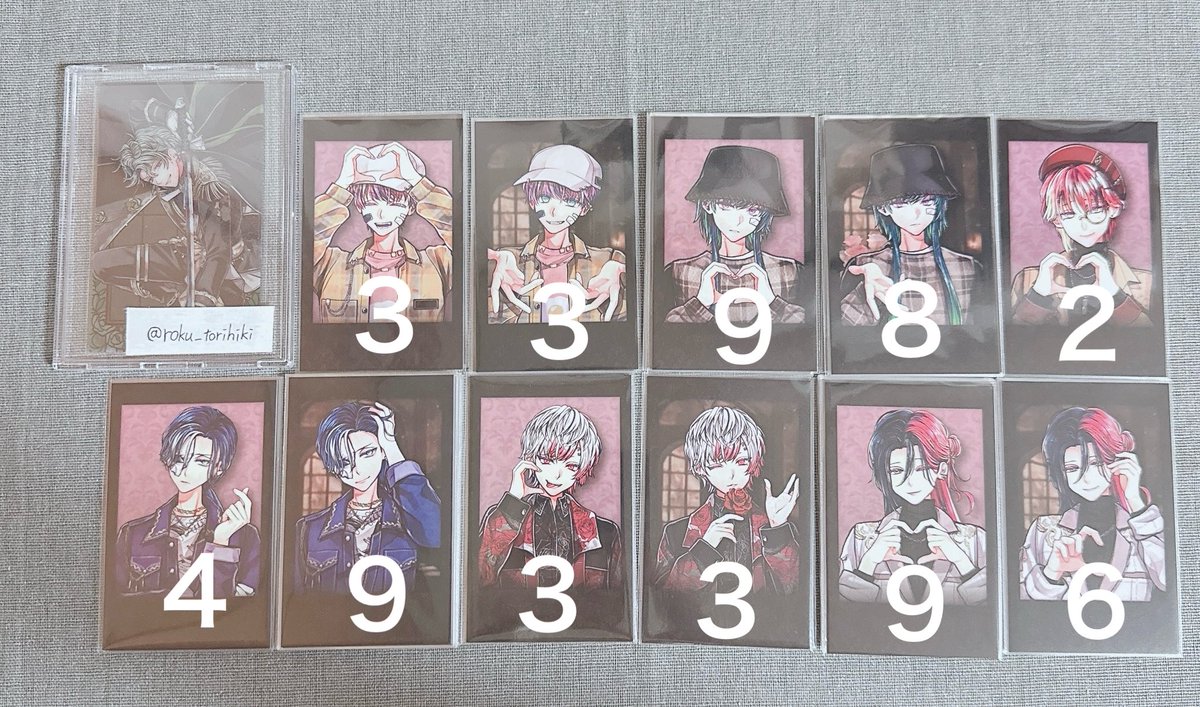 roku_torihiki's tweet photo. 《交換》あくねこ 悪魔執事と黒い猫 チェキ風カード クリアカード

譲：ロノ/バスティン/フェネス/ボスキ/アモン/ルカス/ナック/ラムリ/ミヤジ/フルーレ/ラト/テディ

求：写真5枚目

※郵送のみ

大変難しいとは思いますが、よろしくお願いいたします◎ https://t.co/Ek1aMxVDL2