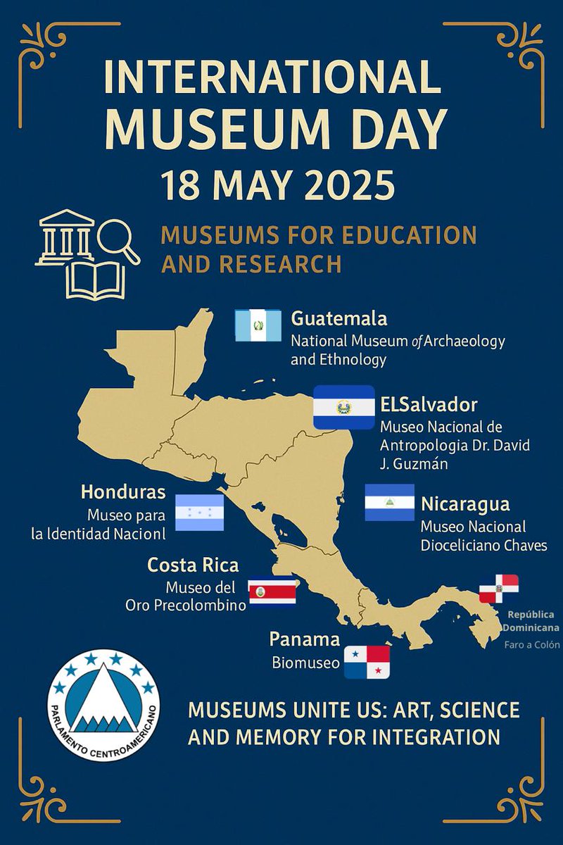 Desde la Comisión de Educación, Cultura, Deporte, Ciencia y Tecnología <a href="/PARLACEN/">PARLACEN</a> reafirmamos nuestros compromiso con la integración centroamericana; reconociendo que los museos son clave para fortalecer nuestra identidad, memoria histórica y desarrollo educativo de la región