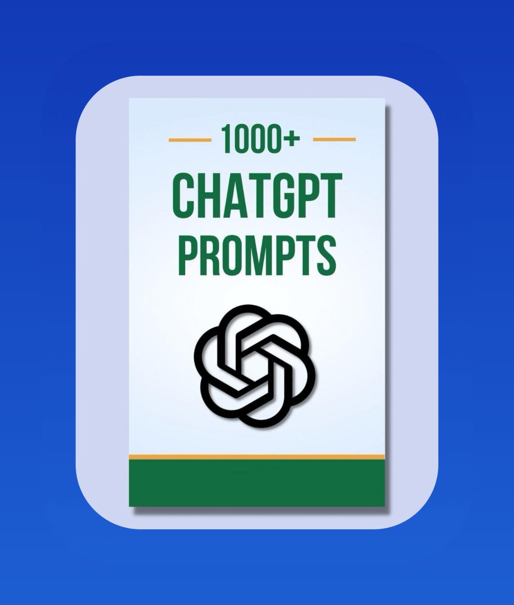 Prompt engineers make $120k-$300k yearly.

That's why I built "1000+ GPT-4 Prompts":

* 1000+ ChatGPT Prompts
* 5000+ AI Tools
* Tips, Tricks, Techniques &amp; more.

And for 24 hours, it's 100% FREE!

To get it, just:

1. Like &amp; Retweet
2. Reply "AI"
3. Follow me (so that I can DM)