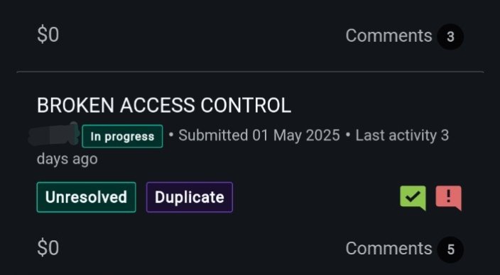 lekshman_r's tweet photo. Submitted P1 > Marked as N/A > Raised RAR and ticket > Changed to internal dup 😐
#BugBounty #Infosec #CyberSecurity #BugHunting #CTF https://t.co/axCYIhvDBz