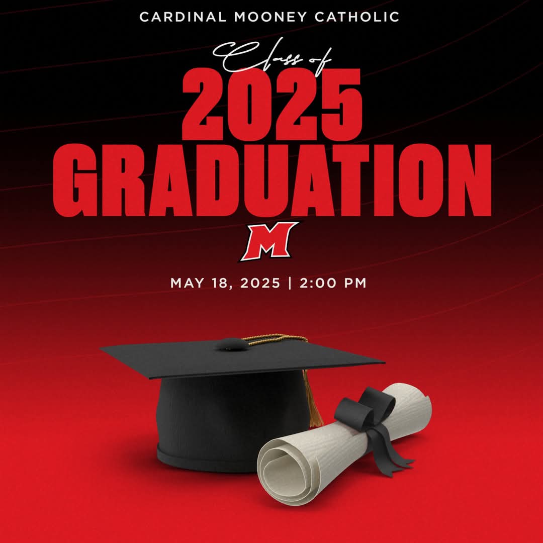 CardinalMooneyC's tweet image. It's GRADUATION DAY for the Class of 2025!
Baccalaureate Mass starts at 2:00 PM celebrated by Cardinal Mooney Alum Fr. Andrew Smith.
Commencement Ceremony following mass.