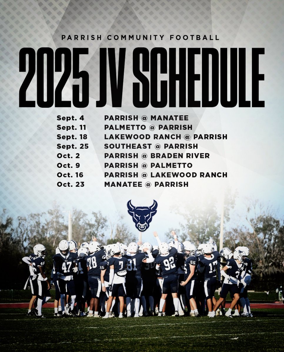 2025 Varsity and JV Schedules.