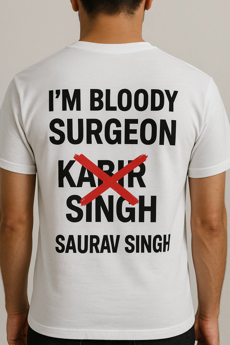 Docsauravsingh's tweet image. If I got Surgery for PG 
Socha hai 
Marketing stunt ke liye aise hi T-shirt print karaunga 
#neetpg2025 
#AIAPGET