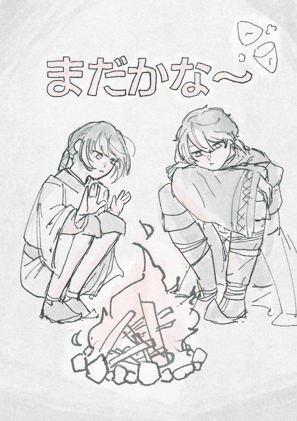 ※別ジャンルすみません！
最近友達に勧められてさんむそオリジンズをプレイしてるんだけど、紫鸞くんと元化くんが可愛すぎて描いちゃった

観察日記かわいすぎるよね、おいも半分こして食べな…
(⚠️落書きも落書きなので衣装とか諸々超適当です、、！！！)