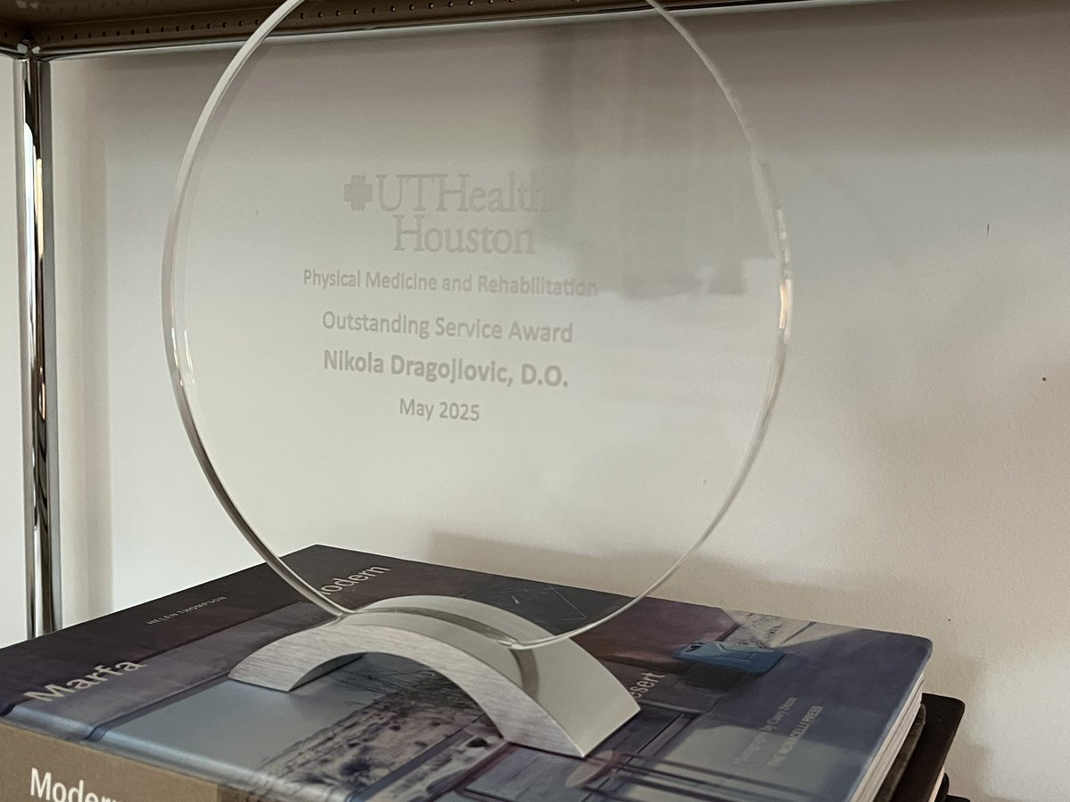 Nikola Dragojlovic, DO (@drnikodragodo) on Twitter photo Humbled and appreciative to receive the <a href="/UTHPMR/">UTHealth Houston PM&R</a> Outstanding Service Award 🥹 I am blessed to work with the best chair, faculty, PC, residents & fellows in the business #Physiatry #PhysiatryGME <a href="/UTHealthHouNews/">UTHealth Houston News</a> #ProudPD <a href="/UTHealthHouston/">UTHealth Houston</a> <a href="/McGovernMed/">McGovern Med School</a> <a href="/TXMedCenter/">Texas Medical Center</a> <a href="/NYITCOMDO/">NYITCOM</a> Humbled and appreciative to receive the <a href="/UTHPMR/">UTHealth Houston PM&R</a> Outstanding Service Award 🥹 I am blessed to work with the best chair, faculty, PC, residents & fellows in the business #Physiatry #PhysiatryGME <a href="/UTHealthHouNews/">UTHealth Houston News</a> #ProudPD <a href="/UTHealthHouston/">UTHealth Houston</a> <a href="/McGovernMed/">McGovern Med School</a> <a href="/TXMedCenter/">Texas Medical Center</a> <a href="/NYITCOMDO/">NYITCOM</a>