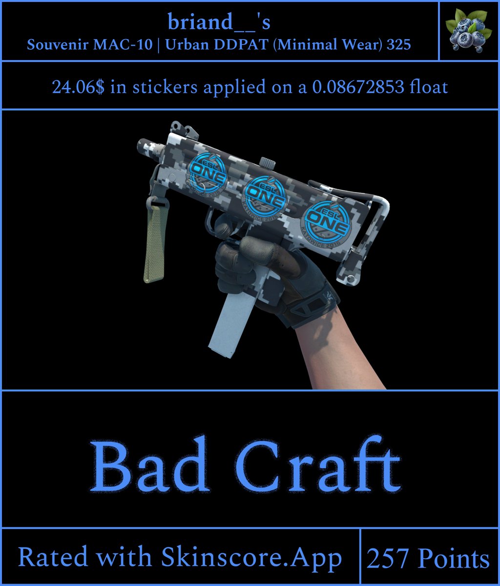 BrianD_CS2's tweet image. Didn't think this would happen but i guess this is my first bad craft :(