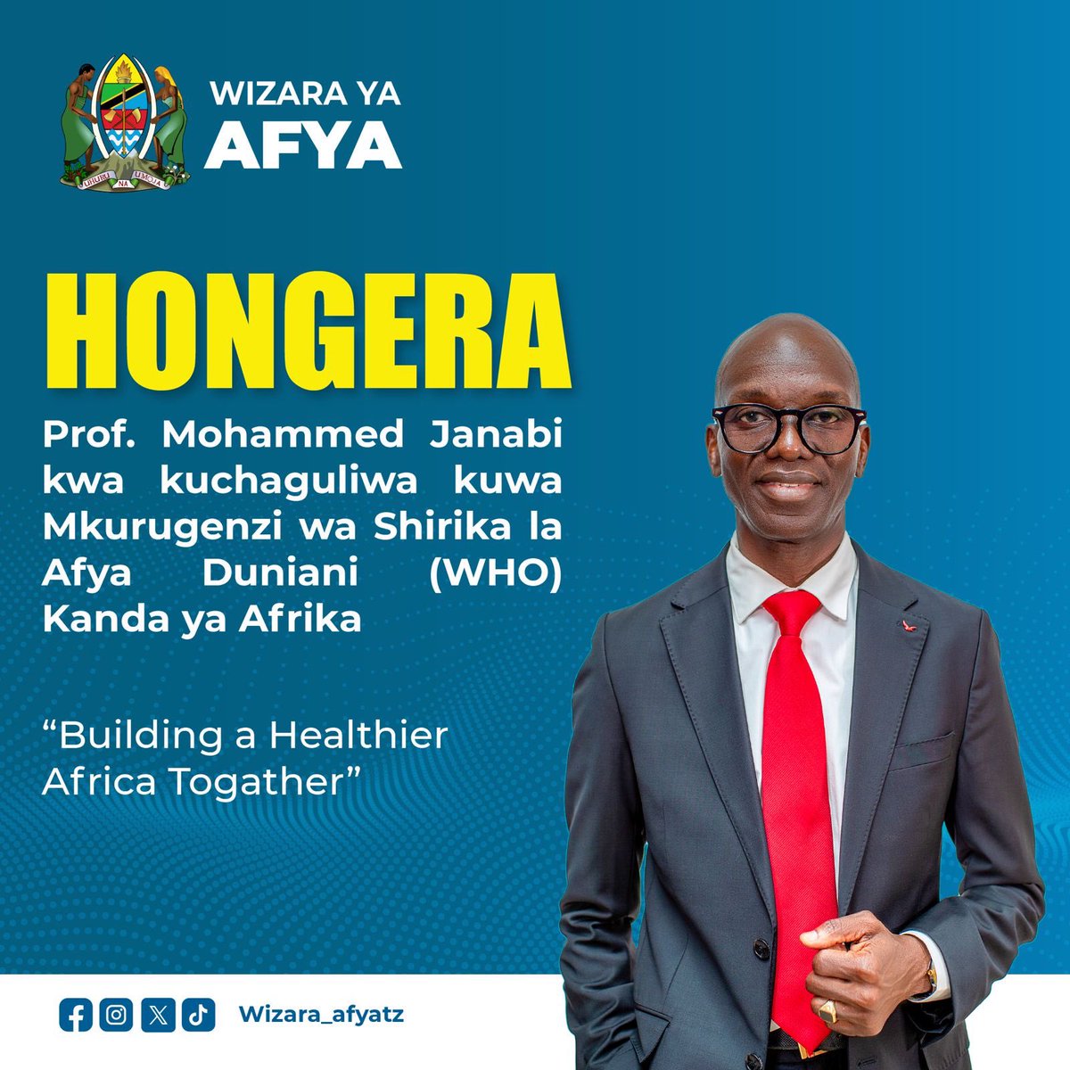 Pongezi za dhati kwa Prof Janabi na Tanzania.