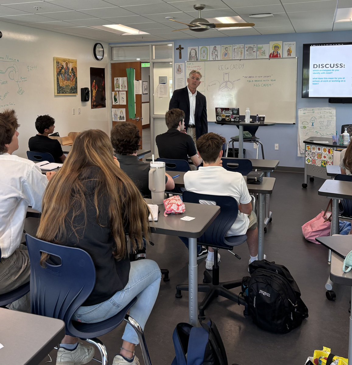 Professor Andy Rohm, Department Chair and Co-Founder of the nationally renowned M-School at <a href="/LoyolaMarymount/">Loyola Marymount University</a>, visited the students of the Principled Entrepreneurship Institute. Rohm discussed leadership through the lens of creativity.