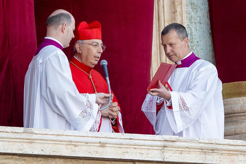 Cardinal Protodeacon Dominique Mamberti was hospitalized today due to atrial fibrillation. This is why the pallium was placed on the Pope by Cardinal Zenari this morning. Let us pray for His Eminence. #Vatican