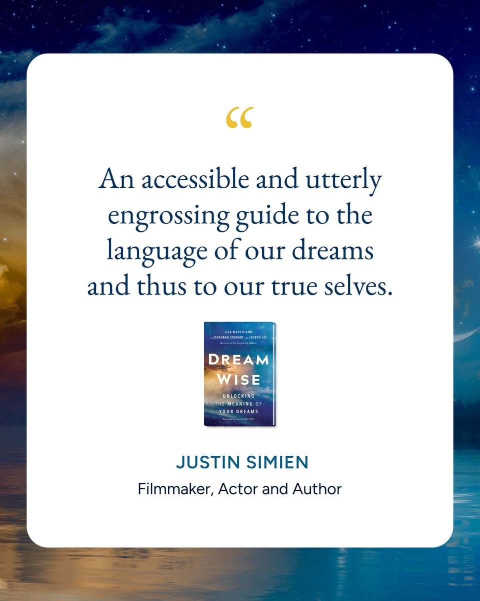 📚✨We're so grateful to filmmaker Justin Simien for these kind words about Dream Wise: Unlocking the Meaning of Your Dreams.