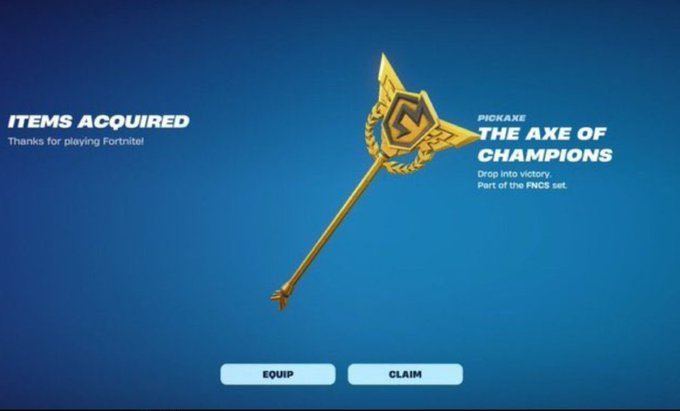 Selling  the fncs picaxe only got 2 codes left dm ASAP 
proof + sold to pros