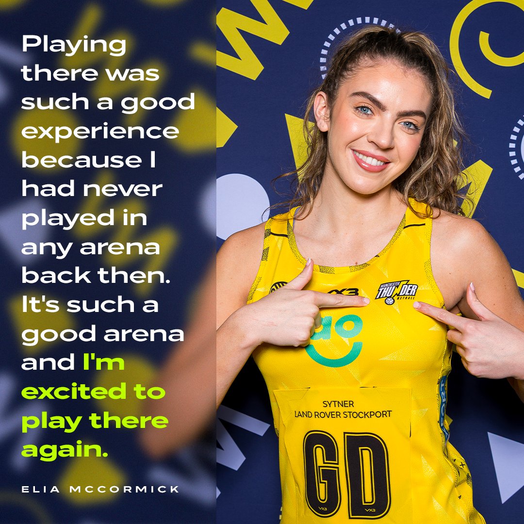 Netball Super League (@netballsl) on Twitter photo <a href="/thundernetball/">Manchester Thunder</a> <a href="/PanthersNball/">Birmingham Panthers Netball</a> <a href="/SkySports/">Sky Sports</a> From warm up act to main event ๐
<a href="/eliamccormick_/">elia</a> was part of the <a href="/YWCABuryNC/">YWCA Bury NC</a> team that played in a warm up game at the 2019 Netball World Cup, but today she returns to the <a href="/MandSBankArena/">M&S Bank Arena Liverpool</a> with <a href="/thundernetball/">Manchester Thunder</a> to take on <a href="/PanthersNball/">Birmingham Panthers Netball</a> ๐คฉ
Read more โฌ๏ธ
netballsl.com/news/mccormickโฆ <a href="/thundernetball/">Manchester Thunder</a> <a href="/PanthersNball/">Birmingham Panthers Netball</a> <a href="/SkySports/">Sky Sports</a> From warm up act to main event ๐
<a href="/eliamccormick_/">elia</a> was part of the <a href="/YWCABuryNC/">YWCA Bury NC</a> team that played in a warm up game at the 2019 Netball World Cup, but today she returns to the <a href="/MandSBankArena/">M&S Bank Arena Liverpool</a> with <a href="/thundernetball/">Manchester Thunder</a> to take on <a href="/PanthersNball/">Birmingham Panthers Netball</a> ๐คฉ
Read more โฌ๏ธ
netballsl.com/news/mccormickโฆ