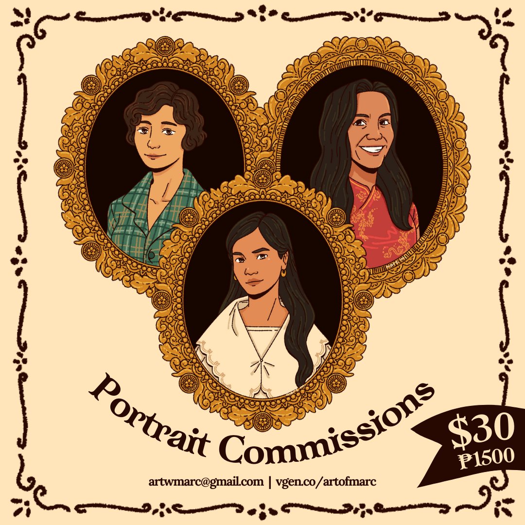 marc m. ⭐ looking4work (@marcm_art) on Twitter photo 🌟 Portrait Commissions OPEN!
I'll be relocating for work soon and I'm opening limited slots to help me with expenses 🙏 Feel free to email me or request directly on my #VGen!
Email: artwmarc@gmail.com
VGen: vgen.co/artofmarc
Shares are appreciated!! 💖 🌟 Portrait Commissions OPEN!
I'll be relocating for work soon and I'm opening limited slots to help me with expenses 🙏 Feel free to email me or request directly on my #VGen!
Email: artwmarc@gmail.com
VGen: vgen.co/artofmarc
Shares are appreciated!! 💖