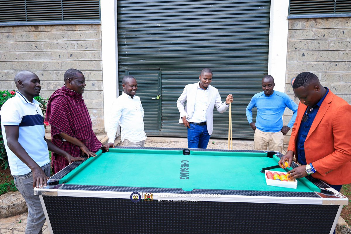 HonAllanChesang's tweet photo. A small gift, a big start. Proud to support youth entrepreneurship with a pool table donation. https://t.co/JIbf2M7cDh