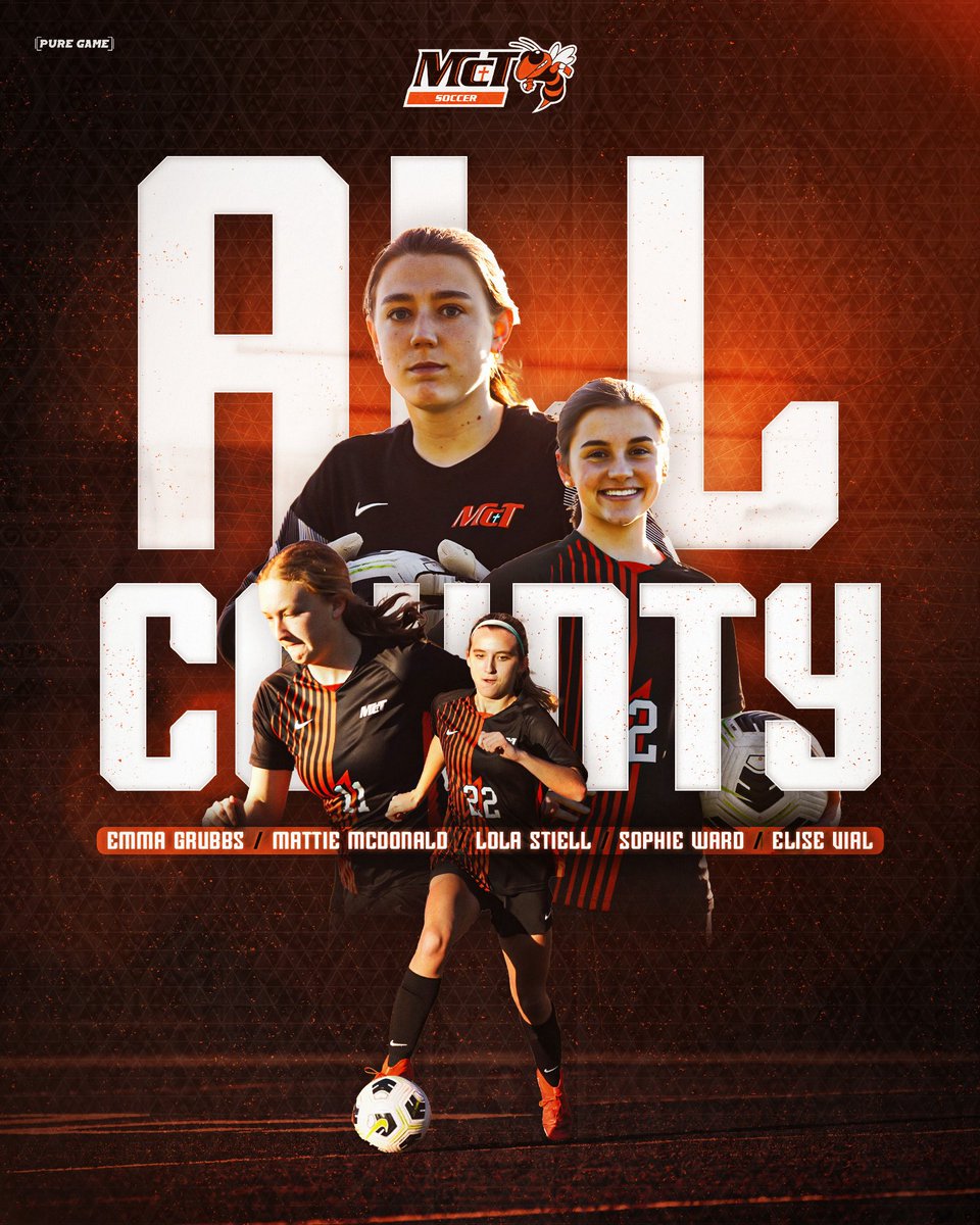 A huge Congratulations to the following on your All County award:
Emma Grubbs
Sophie Ward
Lola Stiell
Elise Vial
Mattie McDonald
We had many other players who could have easily earned this award because their performances this season were also incredible. Congrats to all players!