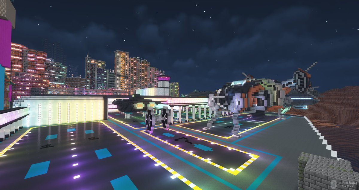 SuperSamaWorld's tweet photo. Le projet #Primarys, une ville #cyberpunk en l’An 2350 où les inégalités  entre les riches et les pauvres se sont accentuées jusqu’à leur  paroxysme, continue de progresser.  

#Minecraft #MinecraftBuilds #MinecraftServer #SSW #supersamaworld  #minecraftcyberpunk https://t.co/cf5FLklFHH