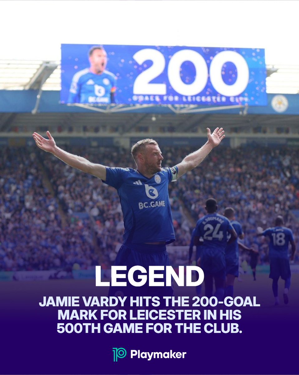 CarlosShires's tweet image. What an achievement  200 Goals ⚽️ congratulations #vardy Quality 👏👏
#LCFC