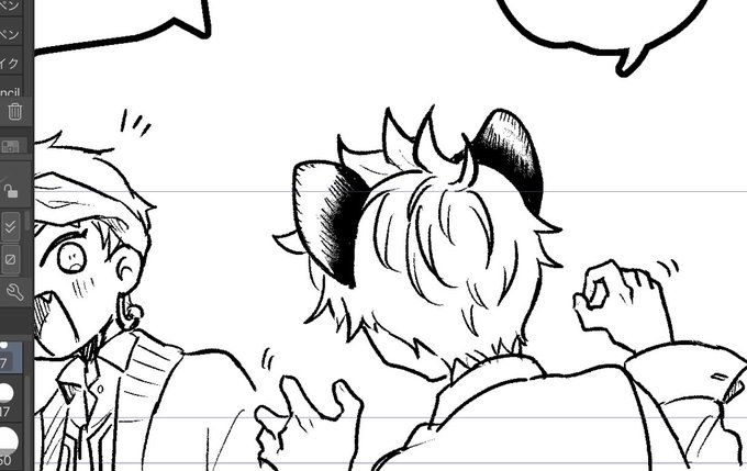 ラキ"フ"チのお耳可愛くて描いてて楽しい 