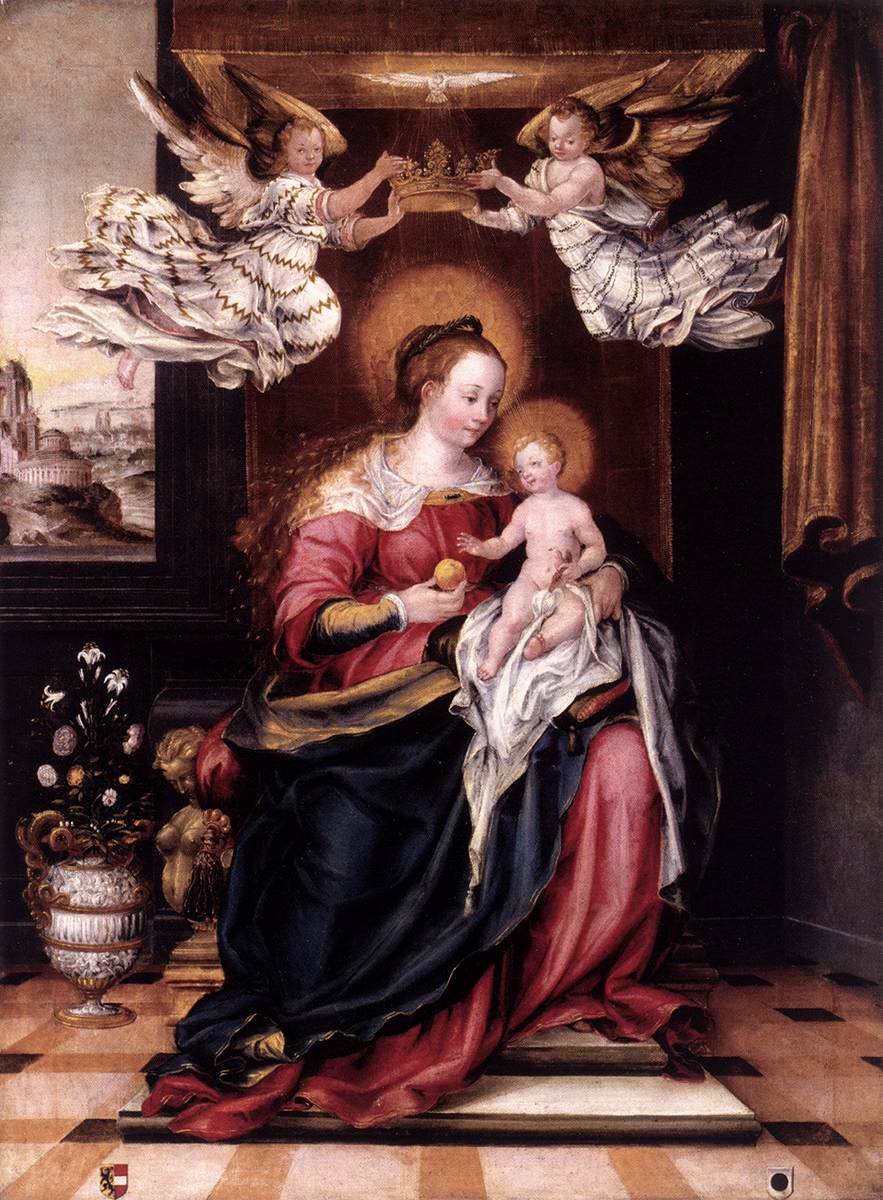 _Hohepriesterin's tweet photo. "Maria mit Kind" von Kaspar Memberger der Ältere (geb. ca. 1555 in Konstanz; gest. ca. 1618 ebena)
#art 
#Gottesmutter
#HeiligeJungfrauMaria
#MarienmonatMai
#Maikönigin https://t.co/zn4QHjrN82