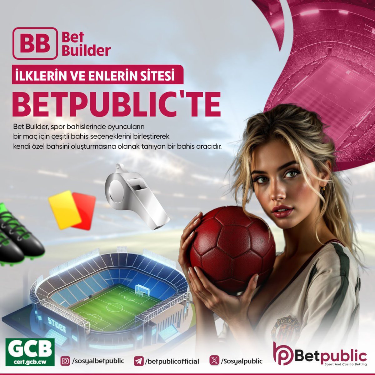 BAHİSİN YENİ MERKEZİ

Bet Builder BETPUBLİC'TE 

Çeşitli bahis seçeneklerini birleştir,
Kendine özel bahsini oluştur!

Promosyonlar Sayfasında

Güncel Giriş  :  Bio'da!