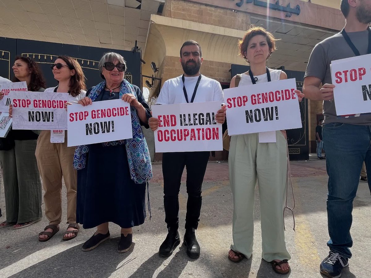 SI_sinistra's tweet photo. #Gaza
@marcogrimaldi_ da #Rafah: Urwa e' stata cacciata da Gaza, una scelta per piegare i palestinesi e compiere un genocidio. Mai, nella storia dell'umanita' regolata dal diritto internazionale, un Paese ha negato l'invio degli aiuti umanitari. https://t.co/792BU2ytCh