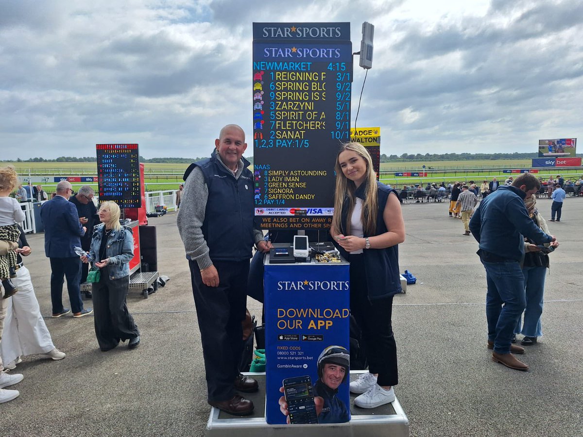 Star Sports Bookmakers (@starsports_bet) on Twitter photo ๐ | STAR AT NEWMARKET
We're at Newmarket for some Sunday action with <a href="/nickb_bookie1/">Nick Bennett</a> & <a href="/Emilywalliss/">Emily Wallis</a>!
๐ Make sure to pay a visit if you're here!
โ
Away tracks & sports bets are accepted, allowing you to enjoy all the sporting action
18+ | GambleAware.org ๐ | STAR AT NEWMARKET
We're at Newmarket for some Sunday action with <a href="/nickb_bookie1/">Nick Bennett</a> & <a href="/Emilywalliss/">Emily Wallis</a>!
๐ Make sure to pay a visit if you're here!
โ
Away tracks & sports bets are accepted, allowing you to enjoy all the sporting action
18+ | GambleAware.org