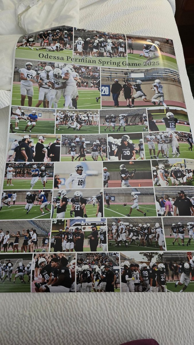 Here is one of the posters that will go up at Permian High School for @mojofb1 players can enjoy

🙂