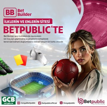 BAHİSİN YENİ MERKEZİ

Bet Builder BETPUBLİC'TE 

Çeşitli bahis seçeneklerini birleştir,
Kendine özel bahsini oluştur!

Promosyonlar Sayfasında

Güncel Giriş  :  Bio'da!
