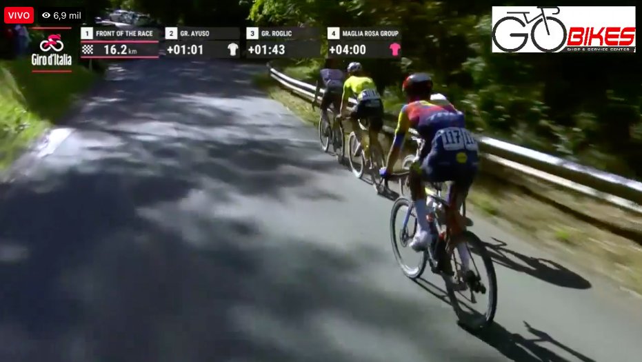 Isaac del Toro a nada de ponerse de líder en el Giro OMG