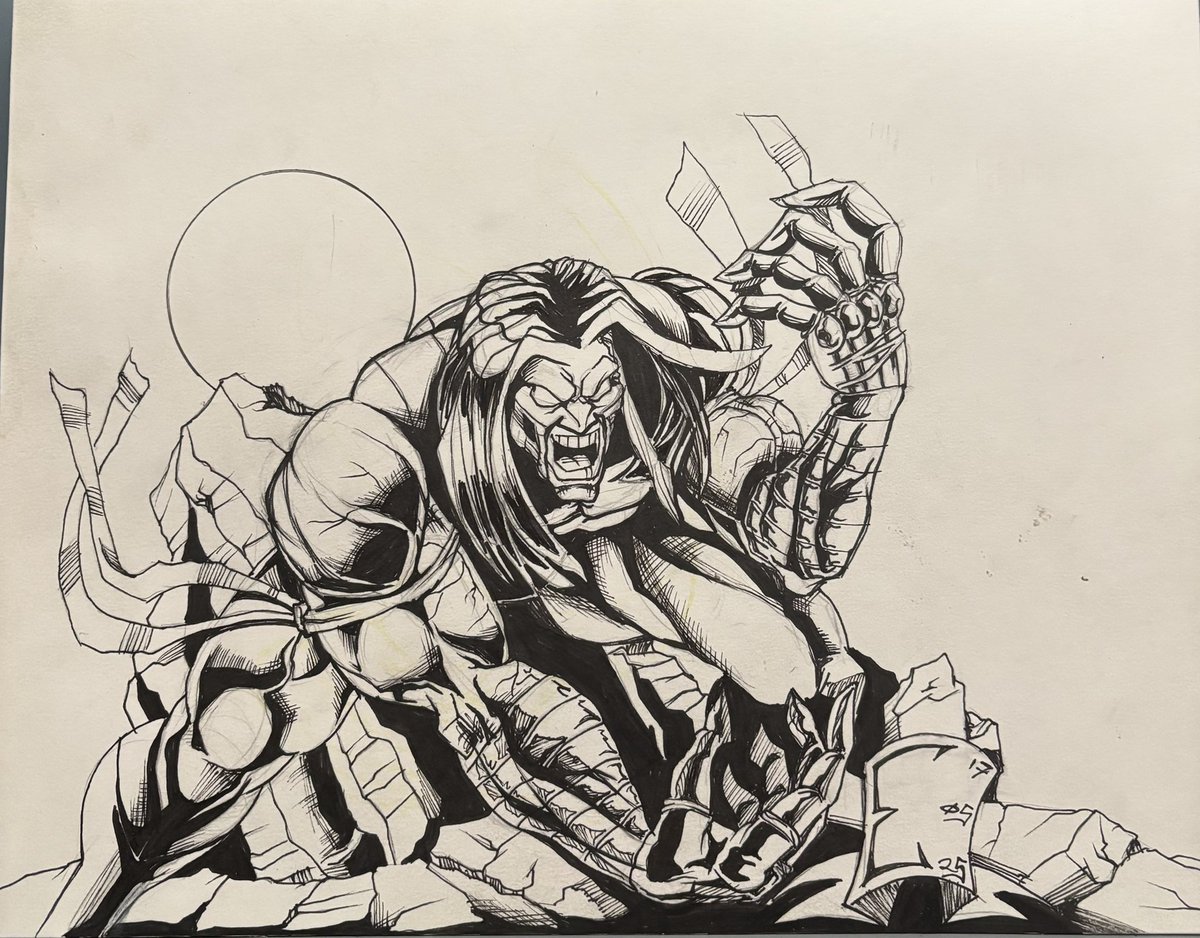 SeclusionStudio's tweet image. While I missed last night’s #Deawstream  w\ the #BigWigs Seeing @unhingedent  draw #Ripclaw as well . I couldn’t pass up an opportunity to do it myself. @realDonaldTrump @MarcusKelligrew @DuckBaconGraph @SpareTank @FlipCityMag @ArtofARCover